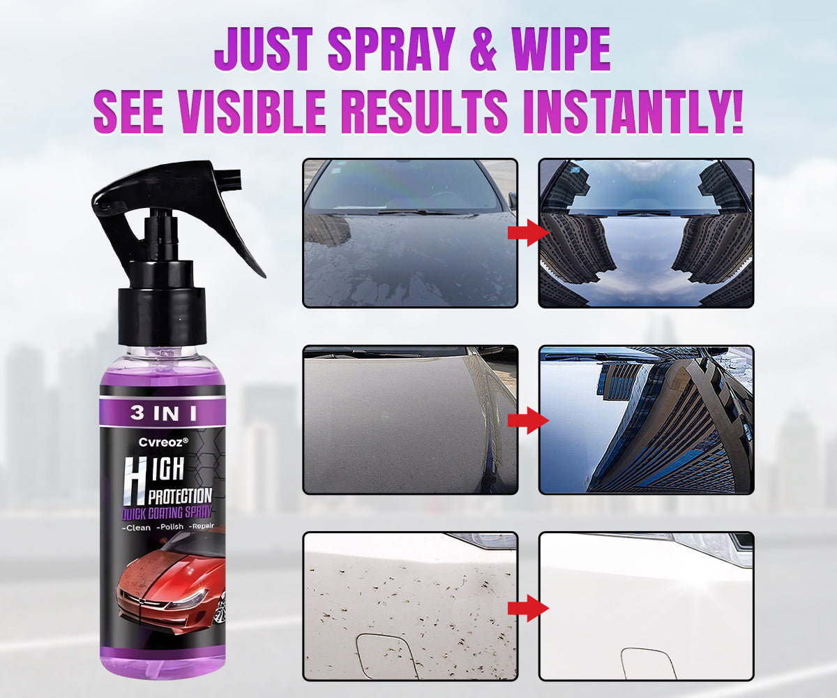 ⏰Last Day Promotion: 60% OFF🔥 3-in-1 Super Gloss & Protection Car Coating Spray