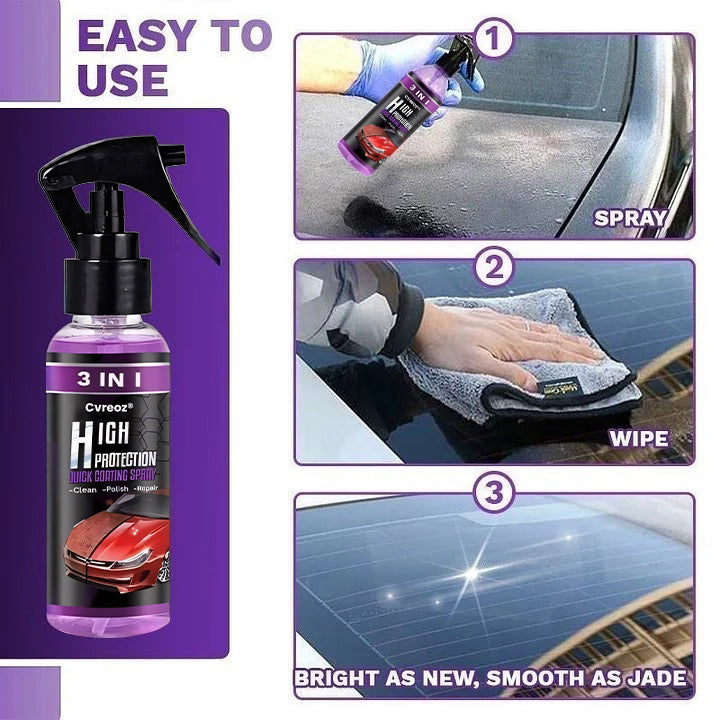 ⏰Last Day Promotion: 60% OFF🔥 3-in-1 Super Gloss & Protection Car Coating Spray