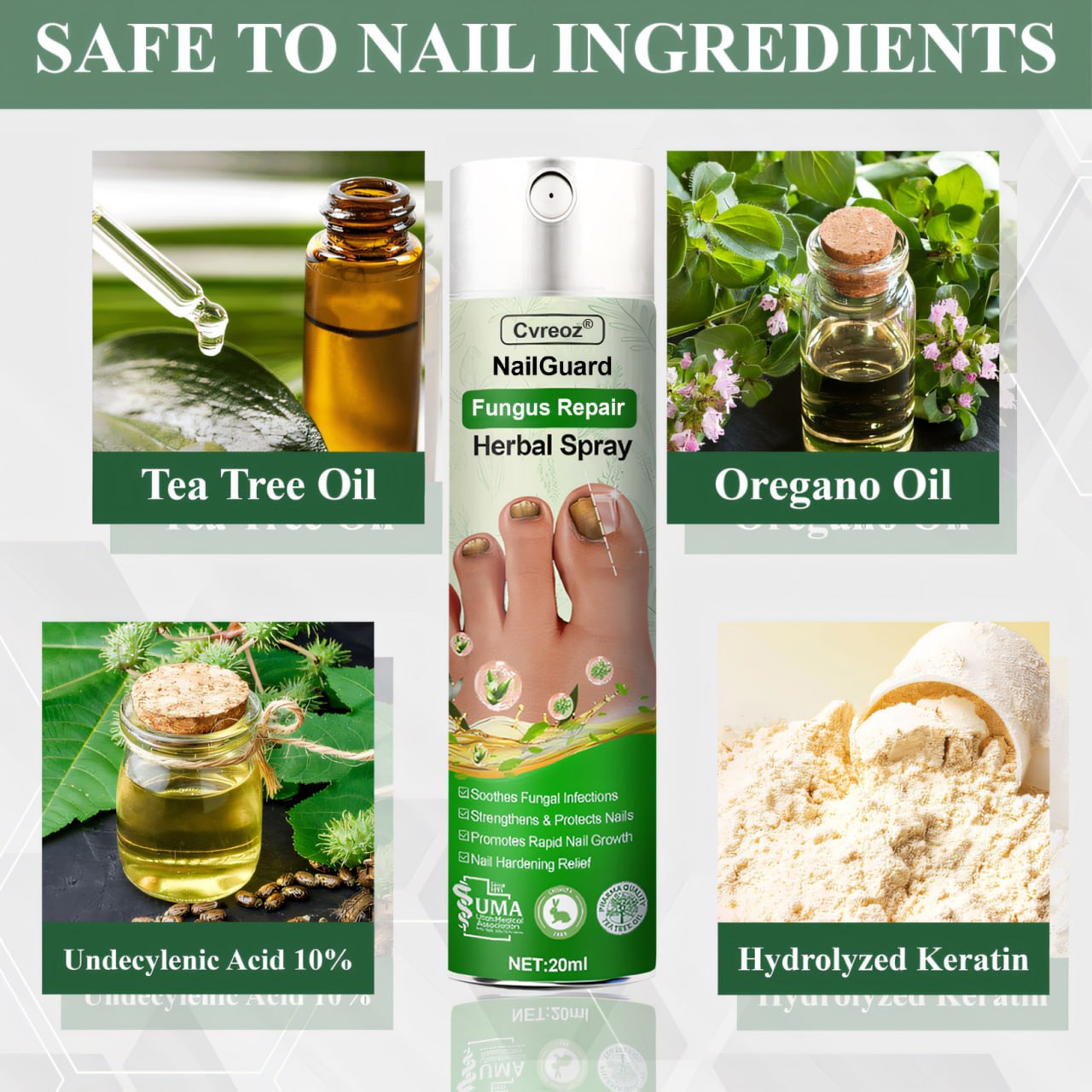 Cvreoz® 7 days Nail Fungus Renewal Herbal Spray🎁🎁