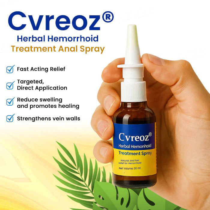 🔥LIMITED DEAL: 60% OFF🔥Cvreoz® Herbal Hemorrhoid Treatment Anal Spray