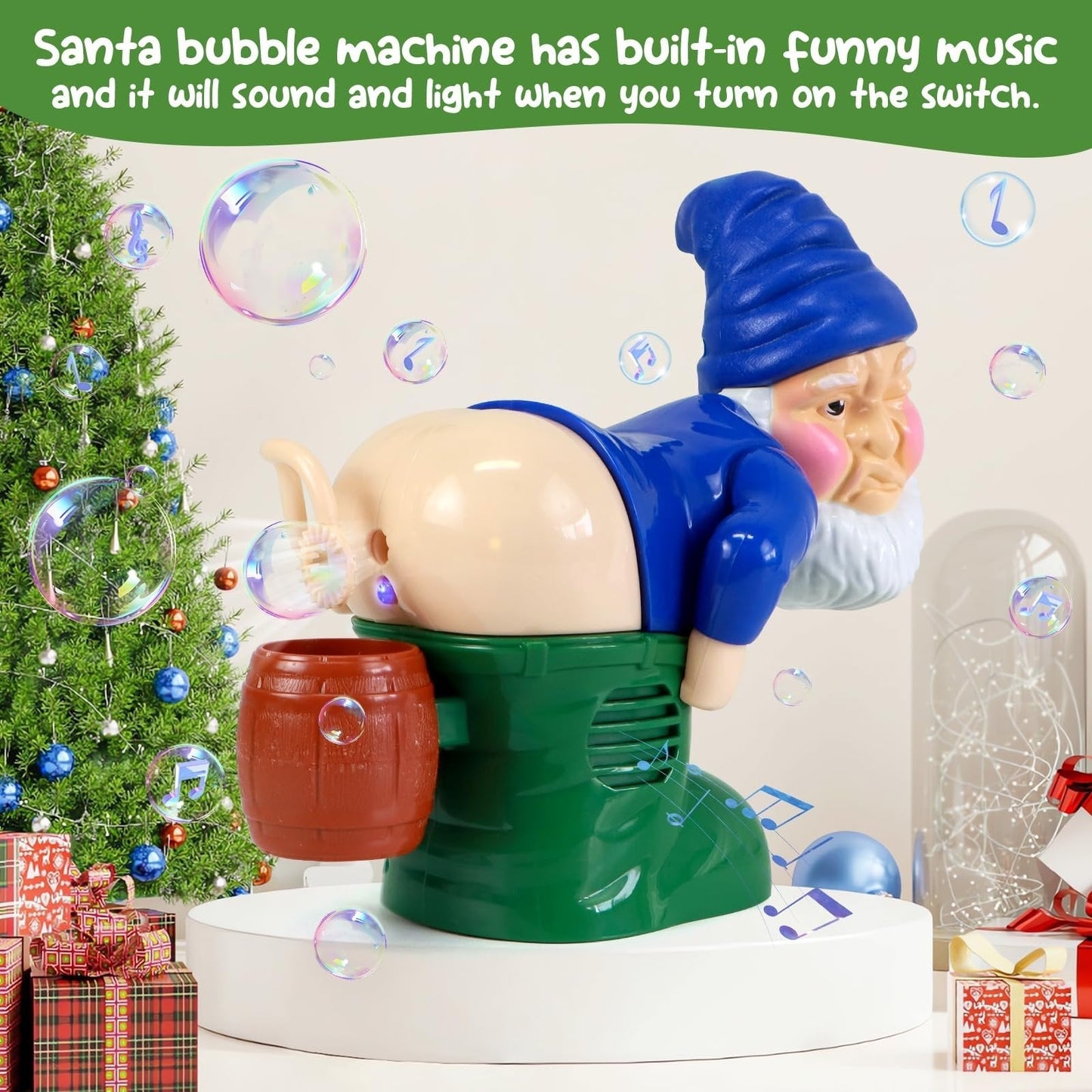🎄Celebrate Christmas: 60% OFF! 🎅TLOPA® Bubble Blowing Santa With Music & Flashing Lights🫧