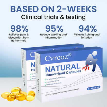 🔥LIMITED DEAL: 60% OFF🔥Cvreoz® Natural Hemorrhoid Capsules
