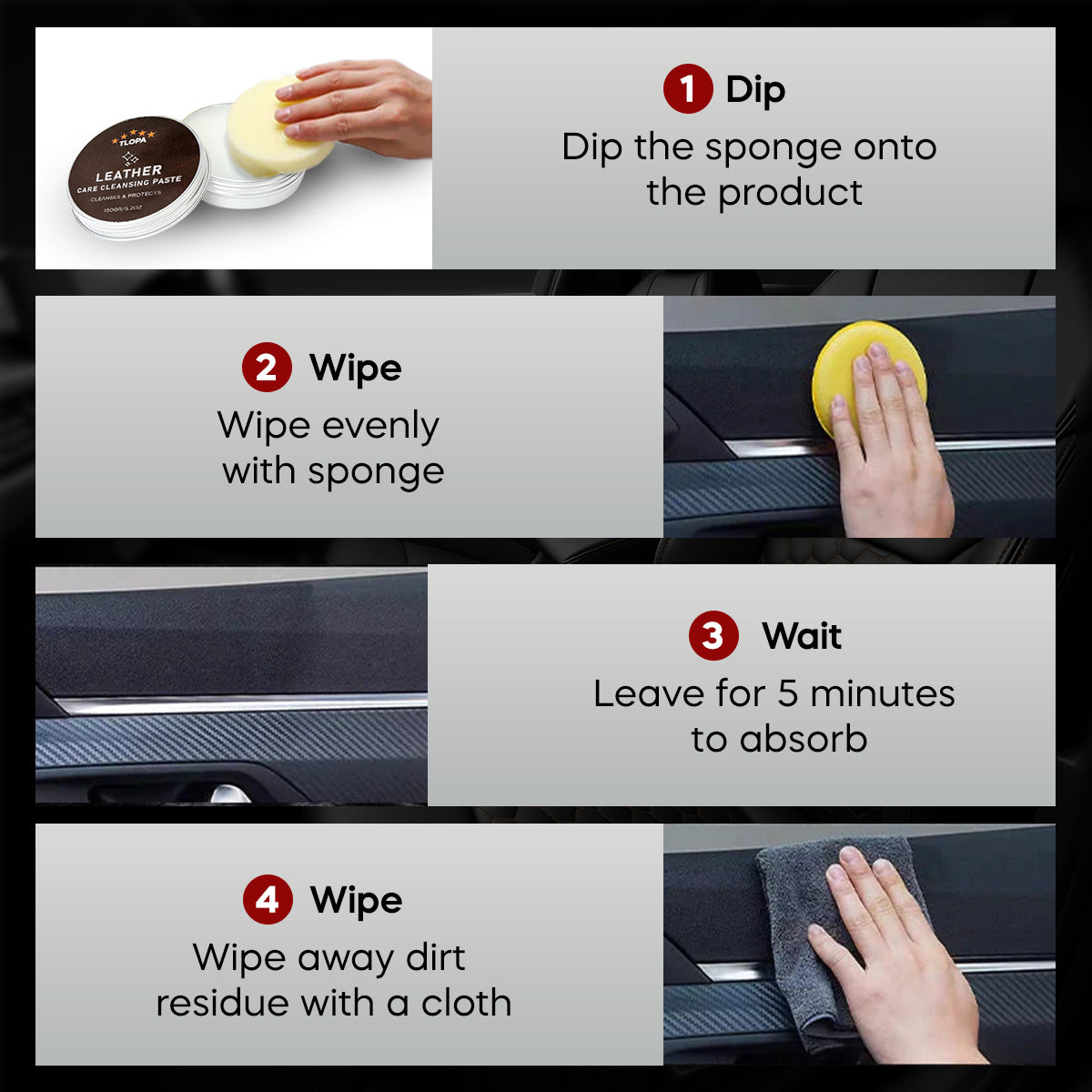 ⏰Limited Time Offer: 70% OFF🔥 TLOPA® SmoothCare - Leather Cleaning & Conditioning Paste