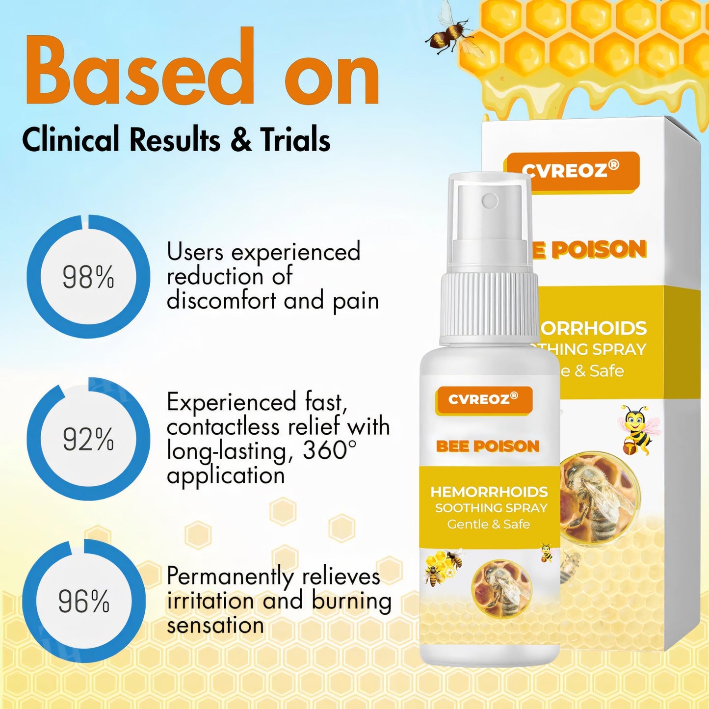 CVREOZ® Hemorrhoids Bee Poison Soothing Spray