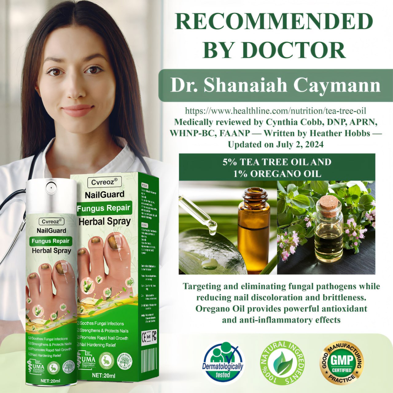 Cvreoz®  7 days Nail Fungus Renewal Herbal Spray🎁🎁