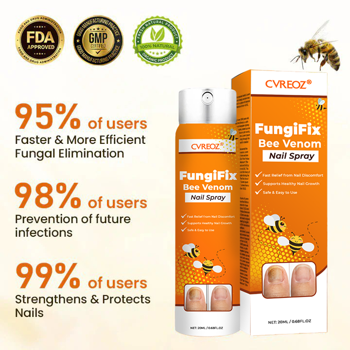 🧡 CVREOZ® FungiFix Bee Venom Nail Spray 🐝✨