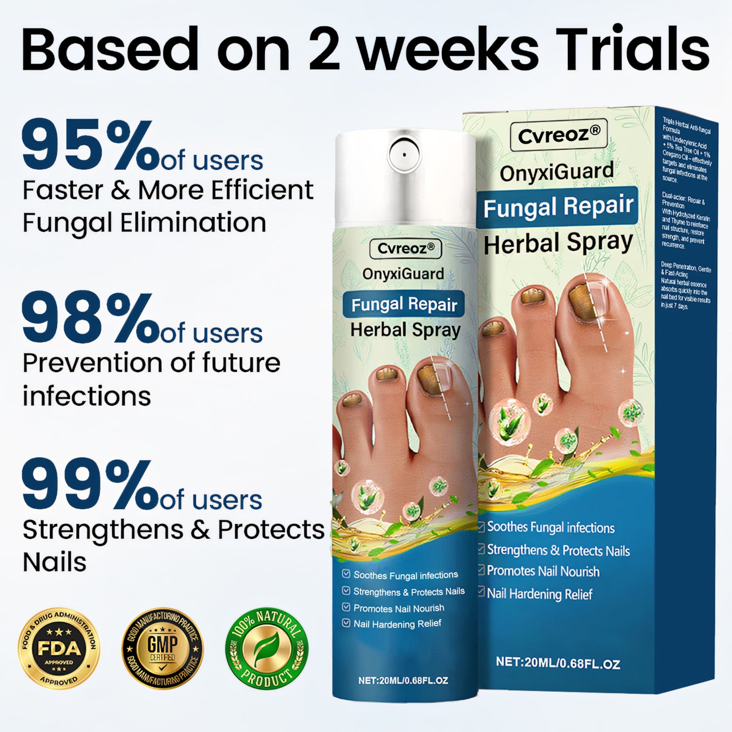 ⚡Final Chance: Save 60% Today Only🔥 Cvreoz® OnyxiGuard Fungal Repair Herbal Spray