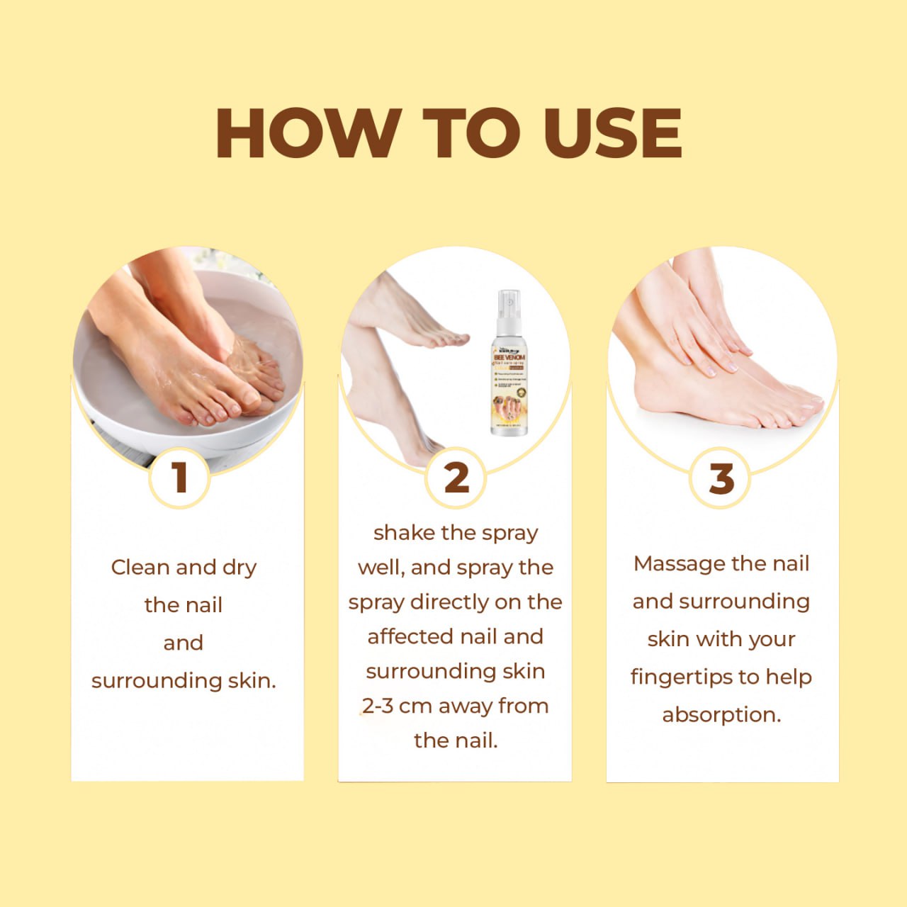 CVREOZ® Bee Venom Nail Fungus Care Spray