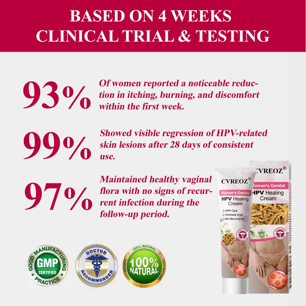🔥 Special Deal: 60% OFF 🌸 CVREOZ® Woman's Genital HPV Healing Cream 🌸